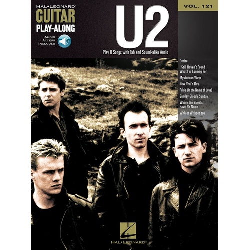 U2 Guitar Playalong Book with Online Audio Access Volume 121