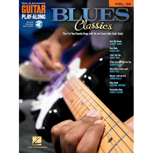 BLUE CLASSICS Guitar Playalong Book with Online Audio Access and TAB Volume 95