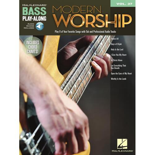 MODERN WORSHIP Bass Playalong with Online Audio Access & TAB Volume 37