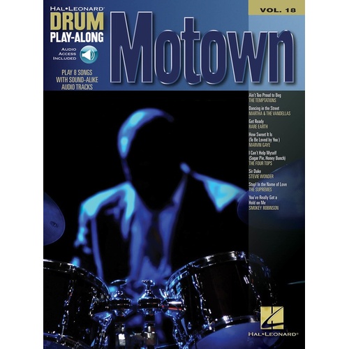 MOTOWN Drum Playalong Book with Online Audio Access Volume 18