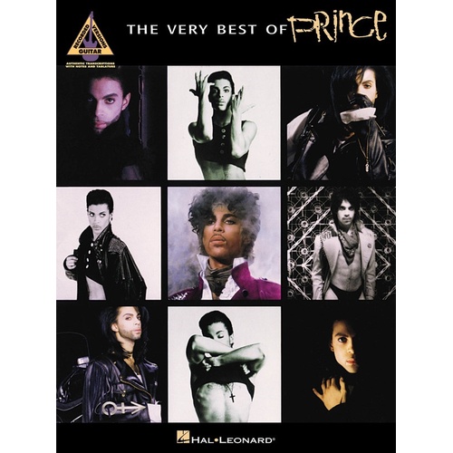 PRINCE THE VERY BEST OF Guitar Recorded Versions NOTES & TAB