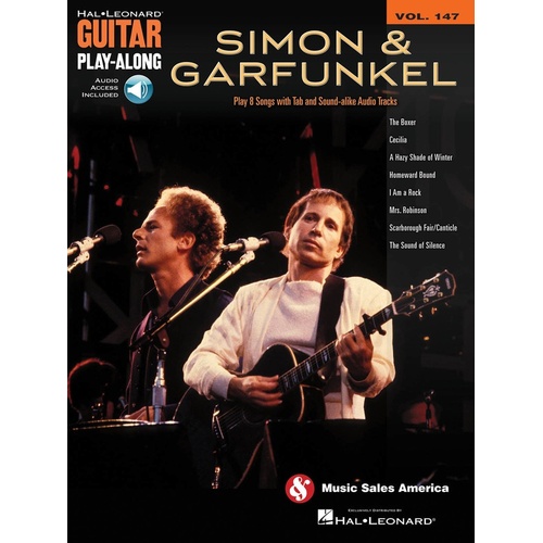 SIMON & GARFUNKEL Guitar Playalong Book with Online Audio Access Volume 147