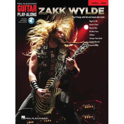 ZAKK WYLDE Guitar Playalong Book with Online Audio Access and TAB Volume 150