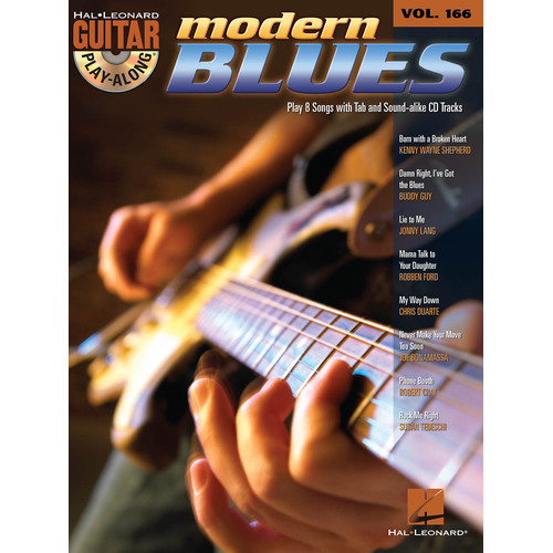 MODERN BLUES Guitar Playalong Book & CD with TAB Volume 166