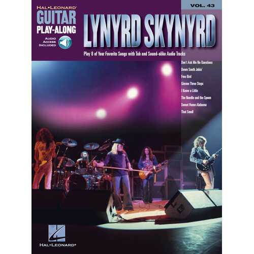 LYNYRD SKYNYRD Guitar Playalong Book with Online Audio Access and TAB Volume 43