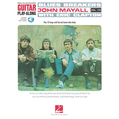 BLUES BREAKERS WITH JOHN MAYALL & ERIC CLAPTON Guitar Playalong Book with Online Audio Access Volume 176