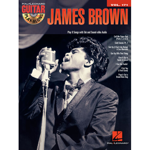 JAMES BROWN Guitar Playalong Book & CD with TAB Volume 171