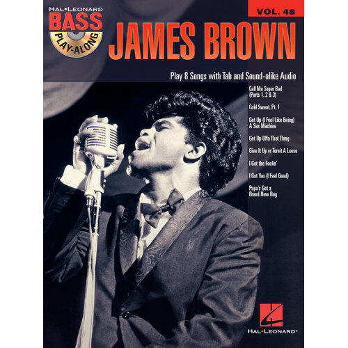 JAMES BROWN Bass Playalong Book & CD Volume 48