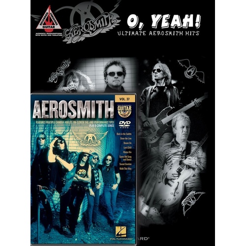 AEROSMITH GUITAR PACK Guitar Recorded Versions NOTES & TAB DVD