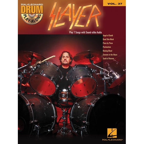 SLAYER Drum Playalong Book & CD Volume 37
