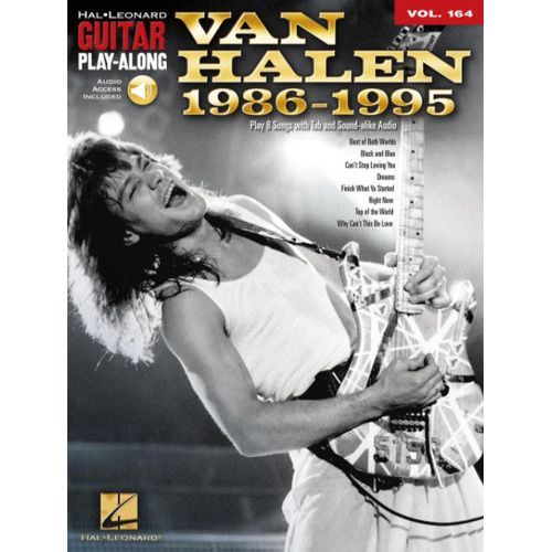VAN HALEN 1986-1995 Guitar Playalong Book with Online Audio Access and TAB Volume 164