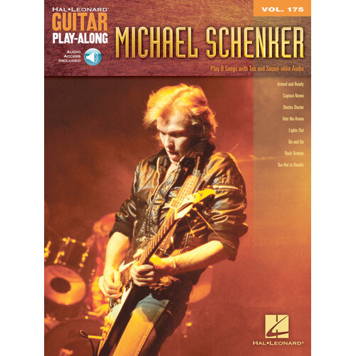 MICHAEL SCHENKER Guitar Playalong Book with Online Audio Access and TAB Volume 175