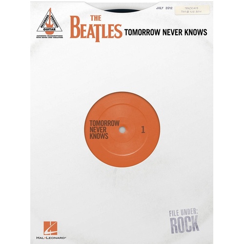 BEATLES TOMORROW NEVER KNOWS Guitar Recorded Versions NOTES & TAB