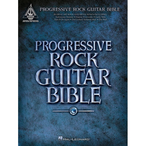 PROGRESSIVE ROCK GUITAR BIBLE Guitar Recorded Versions NOTES & TAB
