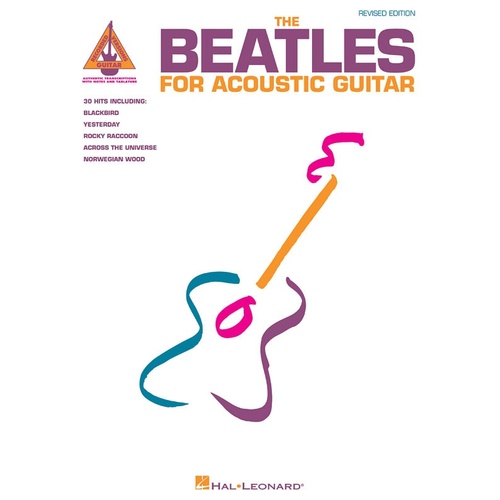 BEATLES FOR ACOUSTIC GUITAR Guitar Recorded Versions NOTES & TAB