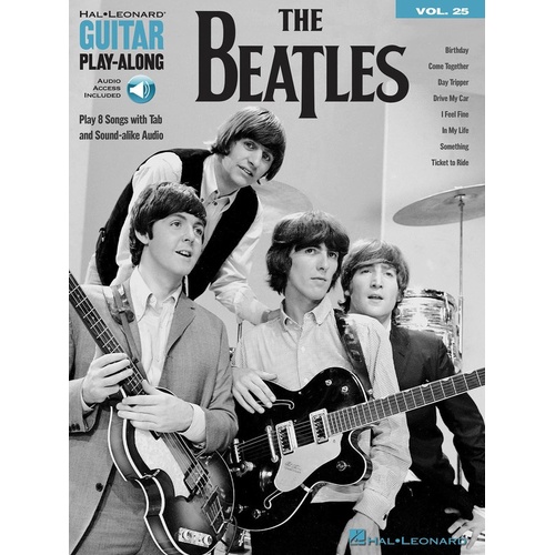 THE BEATLES Guitar Playalong Book with Online Audio Access and TAB Volume 25