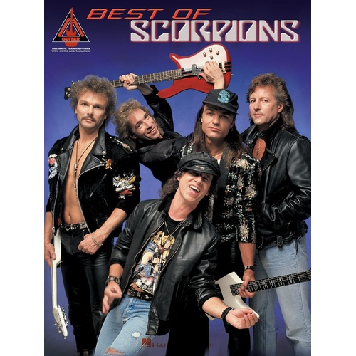 SCORPIONS THE BEST OF Guitar Recorded Versions NOTES & TAB