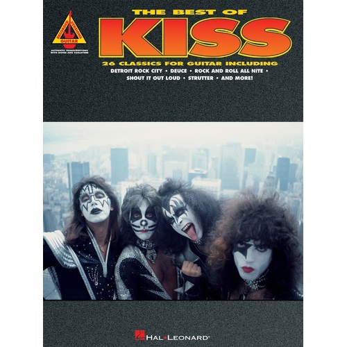 KISS THE BEST OF Guitar Recorded Versions NOTES & TAB