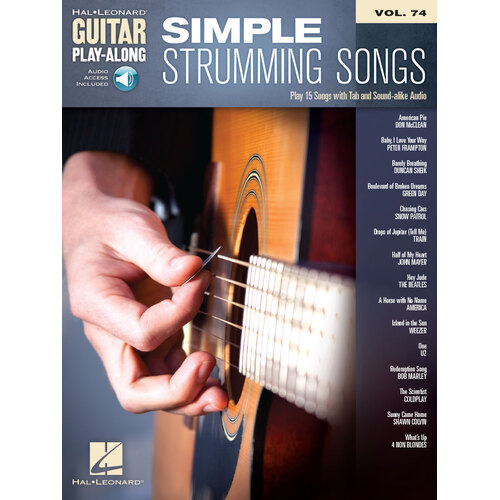 SIMPLE STRUMMING SONGS Guitar Playalong with Online Media Access and TAB Volume 74