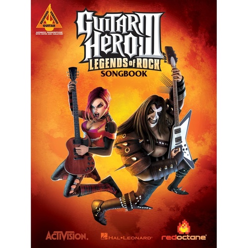 GUITAR HERO III LEGENDS OF ROCK Guitar Recorded Versions NOTES & TAB