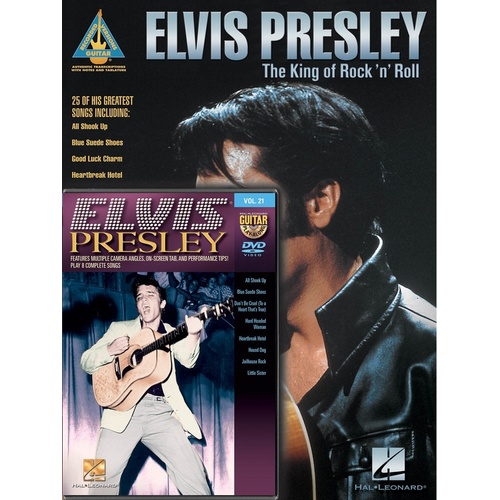 ELVIS PRESLEY GUITAR PACK Guitar Recorded Versions NOTES & TAB DVD