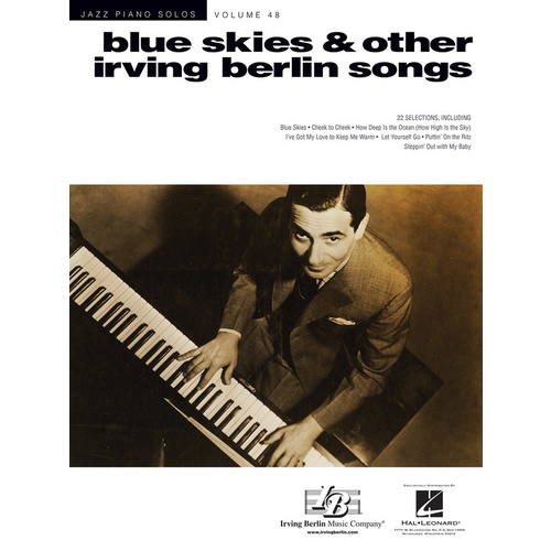 JAZZ PIANO SOLOS BLUE SKIES & OTHER IRVING BERLIN SONGS Volume 48
