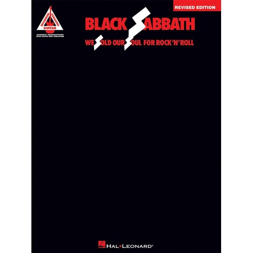 BLACK SABBATH WE SOLD OUR SOUL FOR ROCK N ROLL Guitar Recorded Versions NOTES & TAB