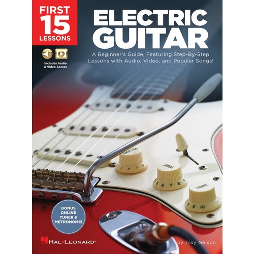 FIRST 15 LESSONS ELECTRIC GUITAR Book and Online Media