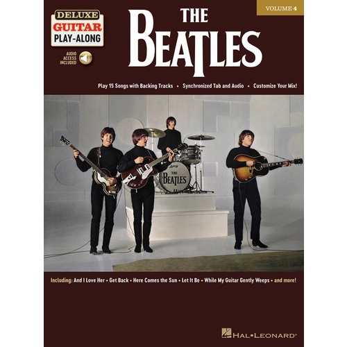 THE BEATLES Deluxe Guitar Playalong Book with Online Media Volume 4