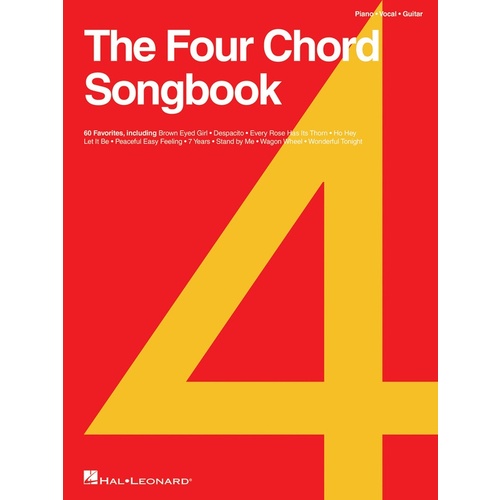 THE FOUR CHORD SONGBOOK Piano/Vocal/Guitar
