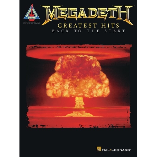 MEGADETH GREATEST HITS BACK TO THE START Guitar Recorded Versions NOTES & TAB