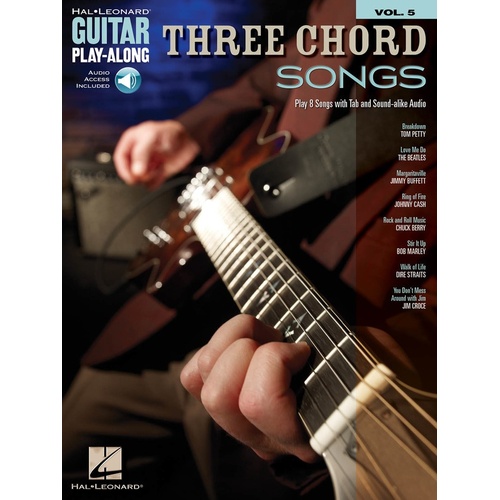 THREE CHORD SONGS Guitar Playalong with Online Audio Access and TAB Volume 5