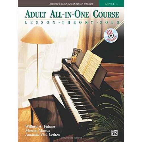 ALFREDS BASIC ADULT PIANO COURSE ADULT ALL IN ONE COURSE Book Level 3 Book & CD