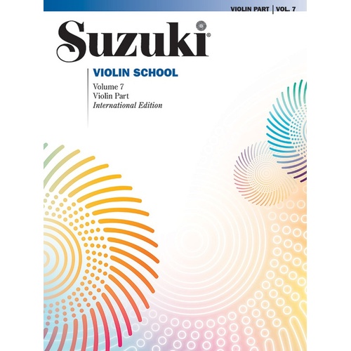 SUZUKI VIOLIN SCHOOL Volume 7 Violin Part Book & CD