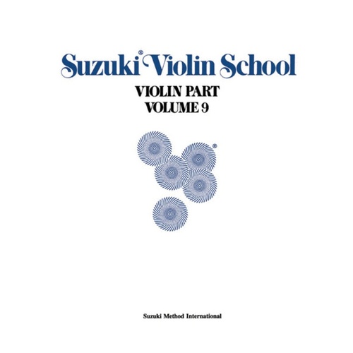SUZUKI VIOLIN SCHOOL Volume 9 Violin Part