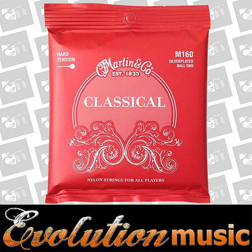MARTIN M-160 Classical Guitar String Set 28-43 Silver Plated Ball End High Tension