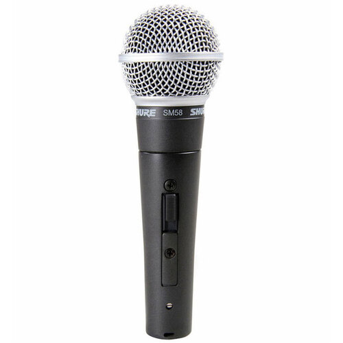 SHURE SM58S Dynamic Cardioid Vocal Microphone with on/off Switch and XLR Cable