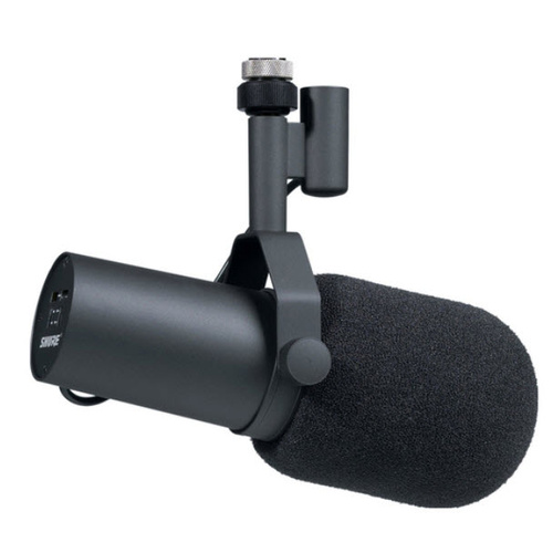 SHURE SM7B Dynamic Radio TV Microphone with Windsock and Yoke Mount