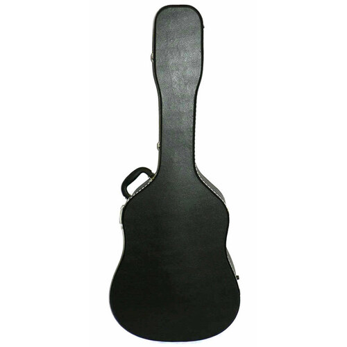 MBT Dreadnought Acoustic Guitar Wooden Case in Black MBTGW1