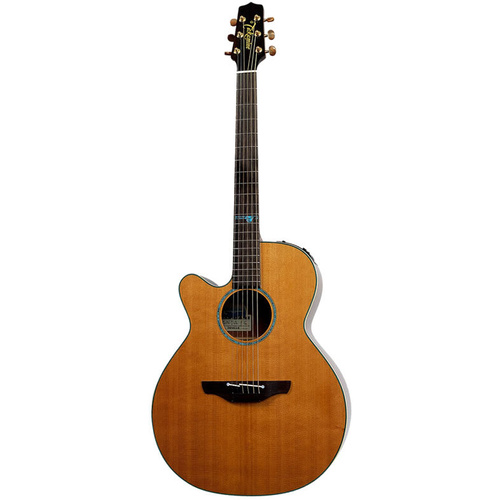 TAKAMINE PRO LEGACY 6 String Left Hand Medium Jumbo/Electric Cutaway Guitar in Natural