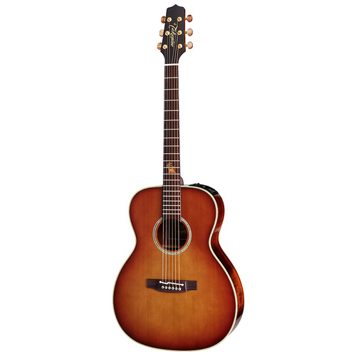 TAKAMINE PRO LEGACY 6 String Left Hand Orchestra/Electric Guitar in Sunset Burst