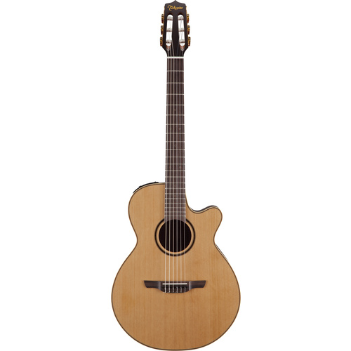 TAKAMINE PRO 3 P3FCN 6 String Classical/Electric Cutaway Guitar in Natural Satin