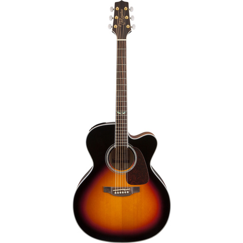 TAKAMINE GJ72CE 6 String Jumbo/Electric Cutaway Guitar in Brown Sunburst