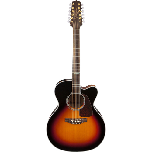 TAKAMINE G70 12 String Jumbo/Electric Cutaway Guitar in Brown Sunburst