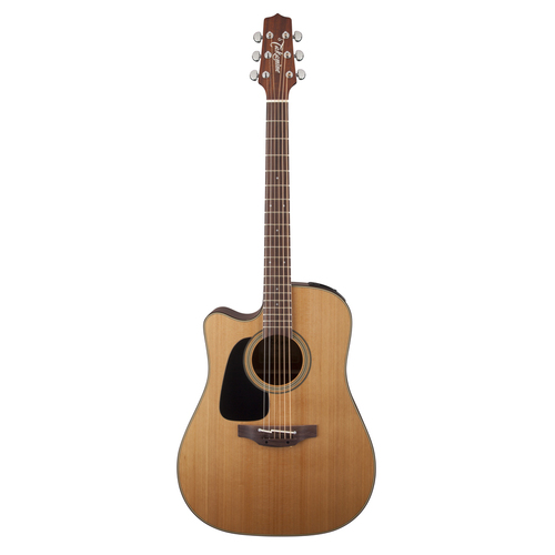 TAKAMINE PRO 1 6 String Left Hand Dreadnought/Electric Cutaway Guitar in Natural
