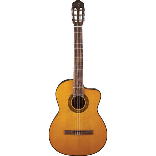 TAKAMINE GC1CE 6 String Classical/Electric Guitar with Cutaway in Natural TGC1CENAT
