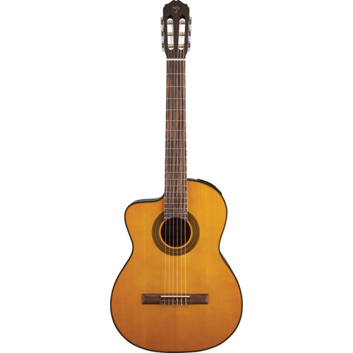 TAKAMINE GC1CELH 6 String Left Hand Classical/Electric Guitar with Cutaway in Natural TGC1CENATLH