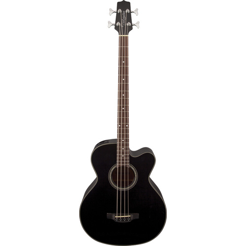 TAKAMINE GB30CE 4 String Jumbo Acoustic/Electric Bass Guitar with Cutaway in Black TGB30CEBLK