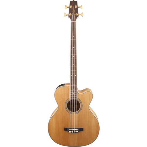 TAKAMINE GB72CE 4 String Medium Jumbo Acoustic/Electric Bass Guitar with Cutaway in Natural TGB72CENAT