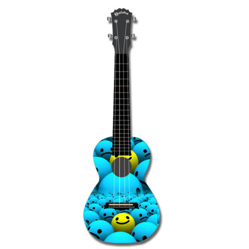 KEALOHA AUP24/43 Concert Ukulele with Who's Smiling Now Pattern